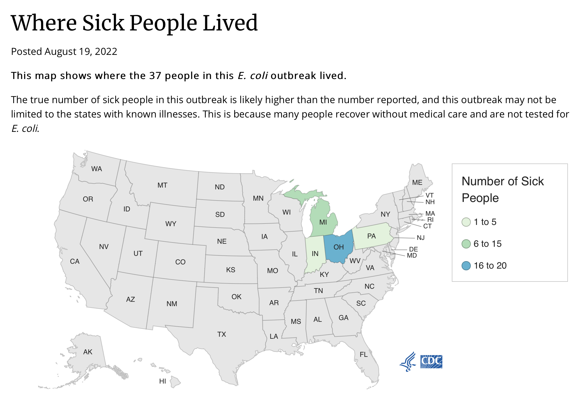 The Wendy's E. coli Outbreak by the numbers a bit confusing Food